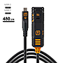 テザープロ オプティマ 10G USB-C ロッキング エクステンション ケーブル（4.8m）ブラック